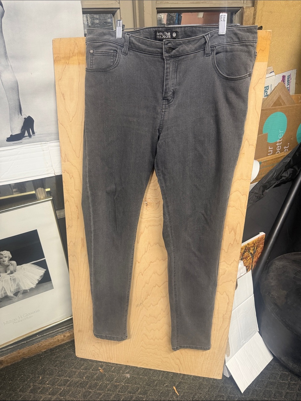 Celebrity Pink Women's Skinny Jeans in Charcoal Gray
